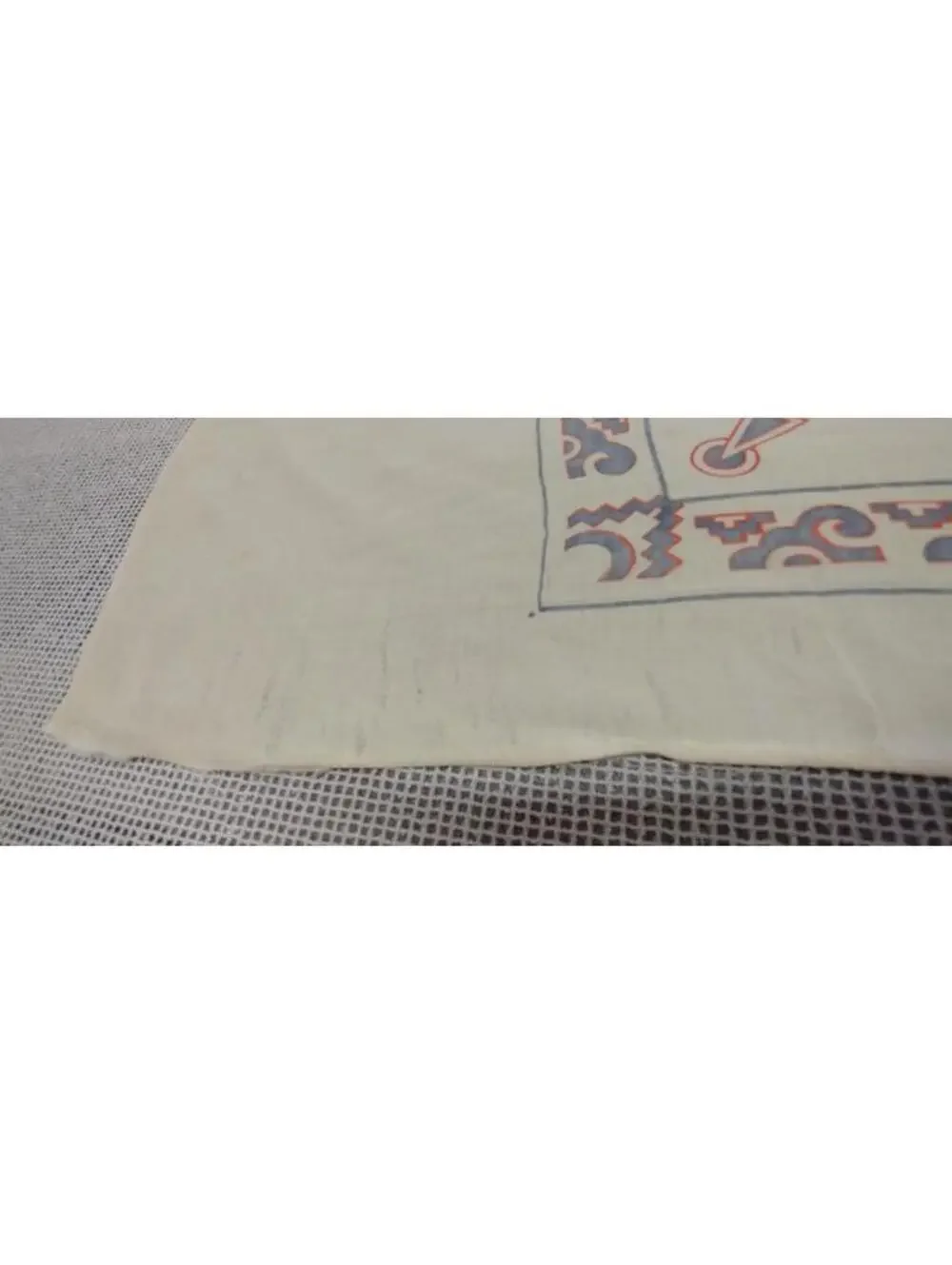 TIJUANA Mexico Edwardian Rayon Scarf 1910s Revolution 1920s Odd Size Victorian